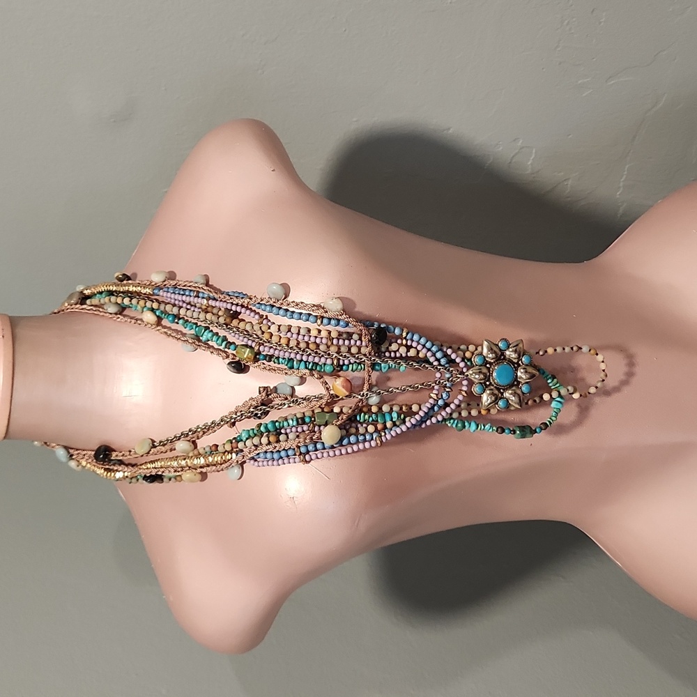 Necklace Bundle + Vintage 70s Southwestern Starburst Boho
